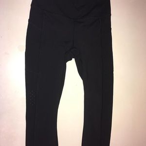 Navy blue cropped leggings